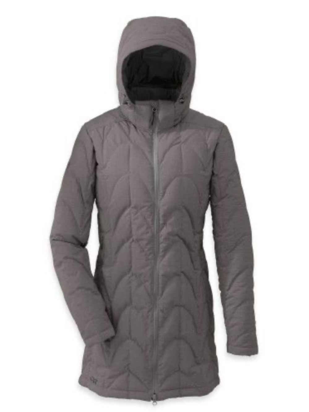 Outdoor Research Women’s Aria Storm Parka Goose Down Jacket Size S in Gray